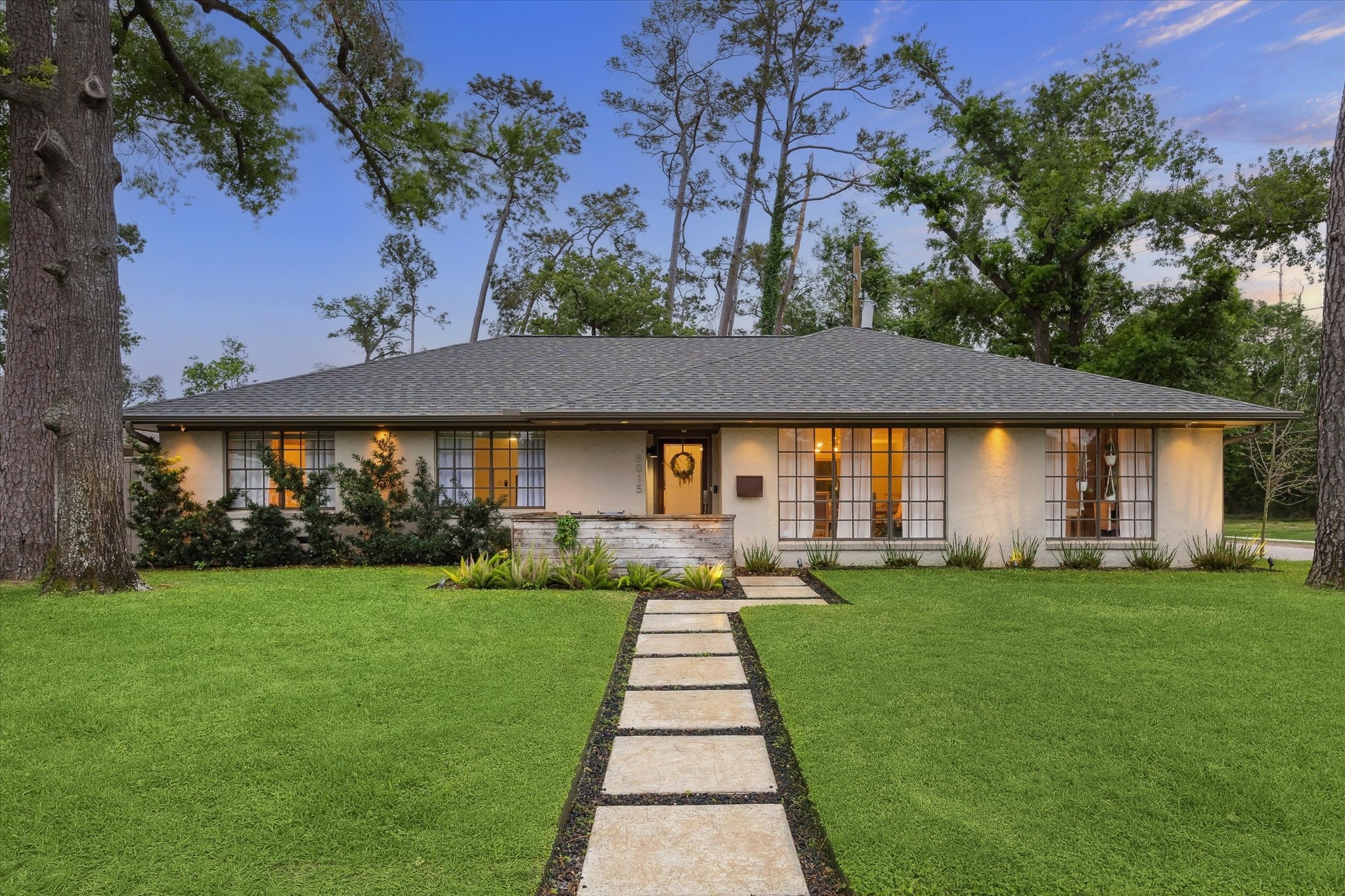 Front of home — angled view